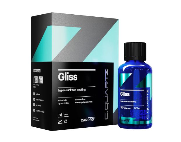 CarPro Gliss Top Coat - Защитное покрытие для кузова, жидкое стекло, 100 ml