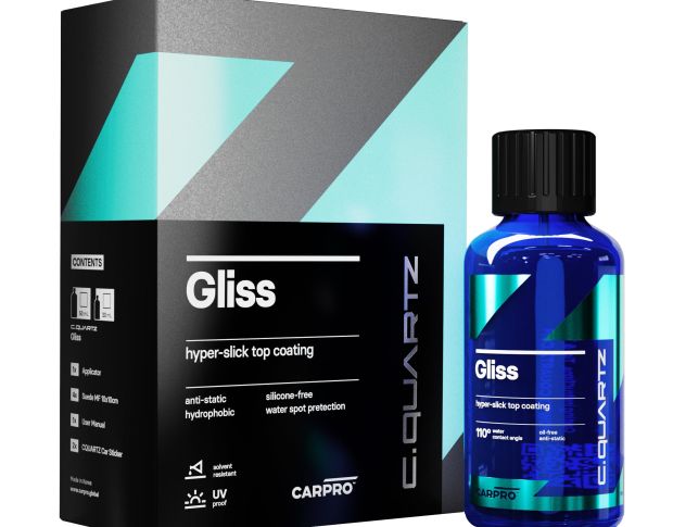 CarPro Gliss Top Coat - Защитное покрытие для кузова, жидкое стекло, 100 ml