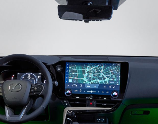 Защитное стекло Pixsel для зеркала LEXUS NX - 10“ 2022 - (гибридное глянец)