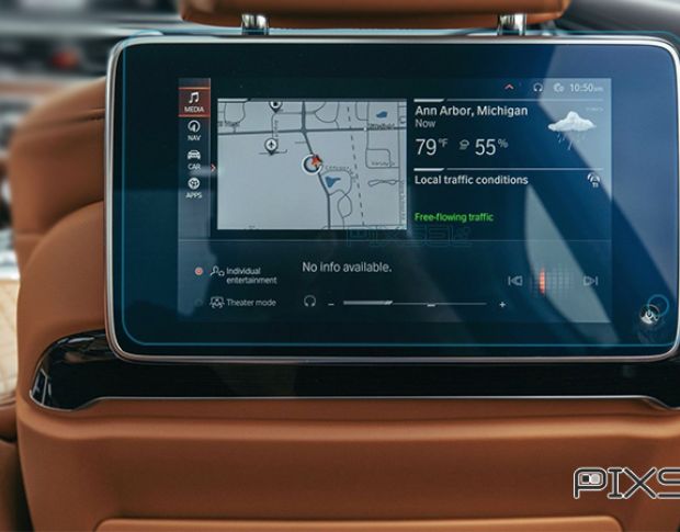 Защитное стекло Pixsel для заднего монитора BMW X6 - 13.1“ 2019 - 2022 (G06) (гибридное глянец)