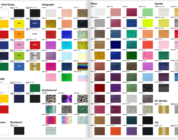 Каталог всех серий пленок Siser Color Guide