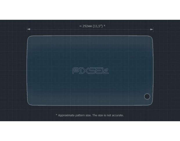 Защитное стекло Pixsel для заднего монитора BMW X7 - 13.1“ 2019 - 2022 (G07) (гибридное мат)