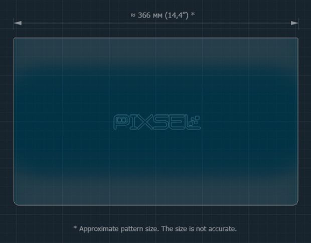 Защитное стекло Pixsel для заднего монитора LI AUTO L9 - 16.7“ 2022 - (гибридное мат)