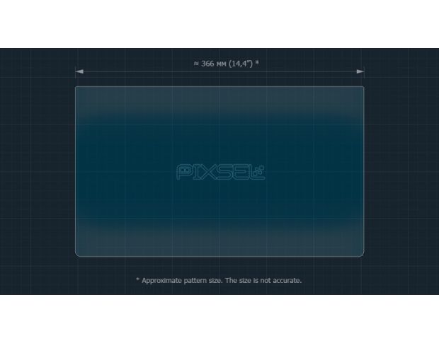 Защитное стекло Pixsel для заднего монитора LI AUTO L9 - 16.7“ 2022 - (гибридное мат)
