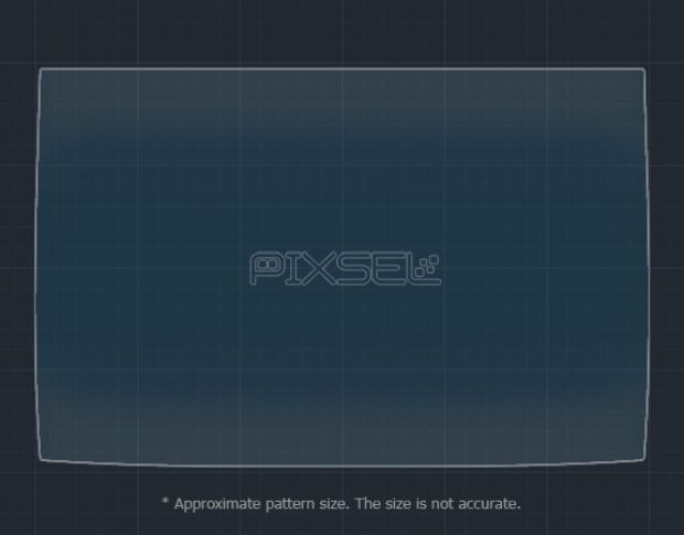 Захисне скло Pixsel для заднього монітора ROLLS ROYCE CULLINAN - 13.4“ 2018 - 2024 (гібридне мат)