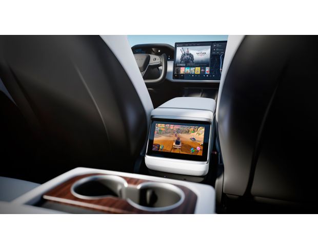 Захисне скло Pixsel для заднього монітора TESLA MODEL S PLAID - 10.1“ 2022 - (гібридне мат)