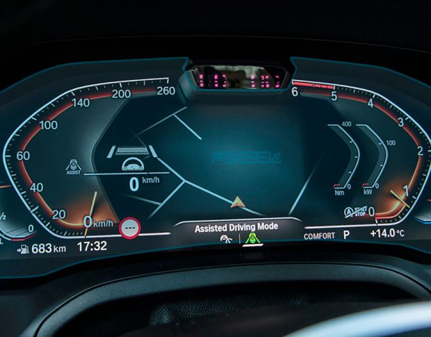 Защитное стекло Pixsel для панели приборов с камерой BMW 3 / M3 - 14“ 2019 - 2022 (G20, G21, G80) (гибридное глянец)