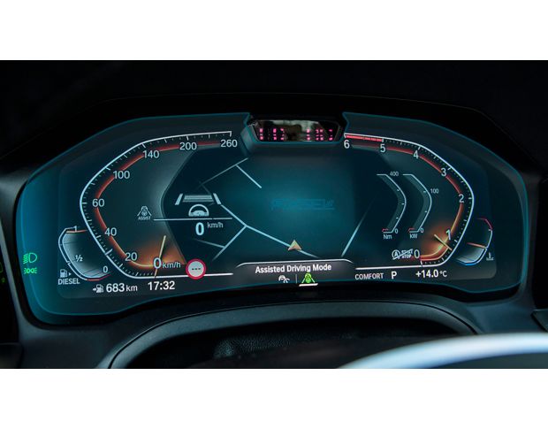 Захисне скло Pixsel для панелі приладів із камерою BMW 3 / M3 - 14“ 2019 - 2022 (G20, G21, G80) (гібридне мат)