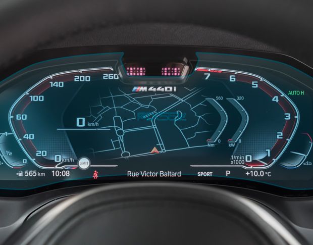 Защитное стекло Pixsel для панели приборов с камерой BMW 4 / M4 - 14“ 2020 - 2023 (G22, G23, G26, G82, G83) (гибридное глянец)