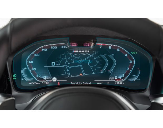 Защитное стекло Pixsel для панели приборов с камерой BMW 4 / M4 - 14“ 2020 - 2023 (G22, G23, G26, G82, G83) (гибридное мат)