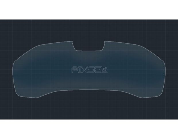 Защитное стекло Pixsel для панели приборов с камерой BMW 8 / M8 - 13.9“ 2018 - (G14, G15, G16 / F91, F92, F93) (гибридное глянец)