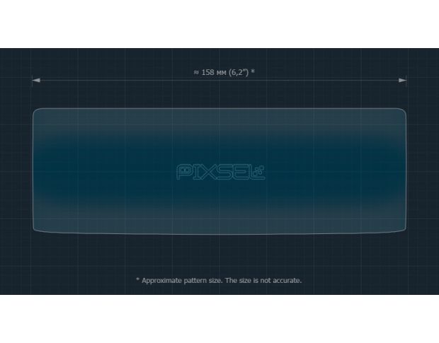 Защитное стекло Pixsel для заднего климат-контроля HONGQI E-HS9 - 6.6“ 2020 - (гибридное глянец)
