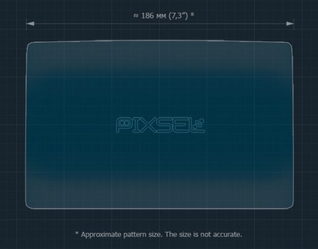 Защитное стекло Pixsel для заднего климат-контроля TESLA MODEL 3 - 8.7“ 2023 - (гибридное глянец)
