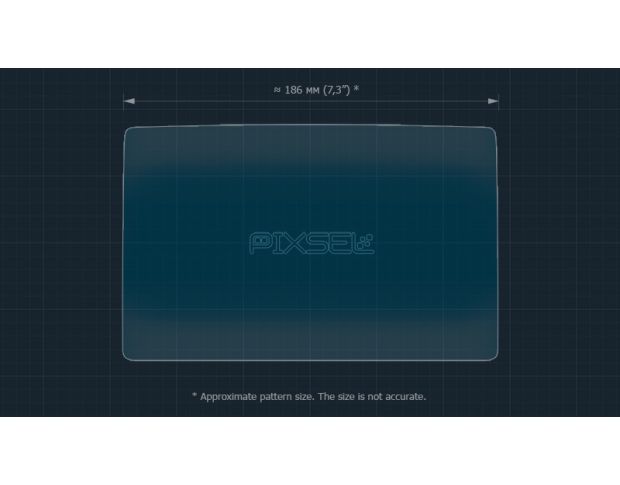 Защитное стекло Pixsel для заднего климат-контроля TESLA MODEL 3 - 8.7“ 2023 - (гибридное глянец)