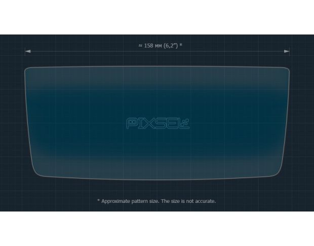 Захисне скло Pixsel на задній клімат ZEEKR 001 - 6.8“ 2022 - (гібридне мат)