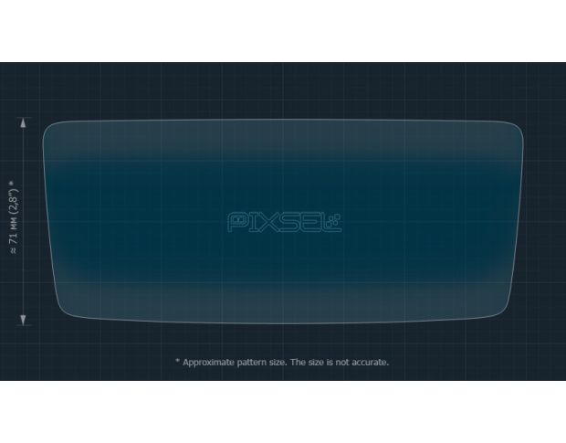 Захисне скло Pixsel на задній клімат ZEEKR 001 - 7.1“ 2024 - (гібридне глянець)
