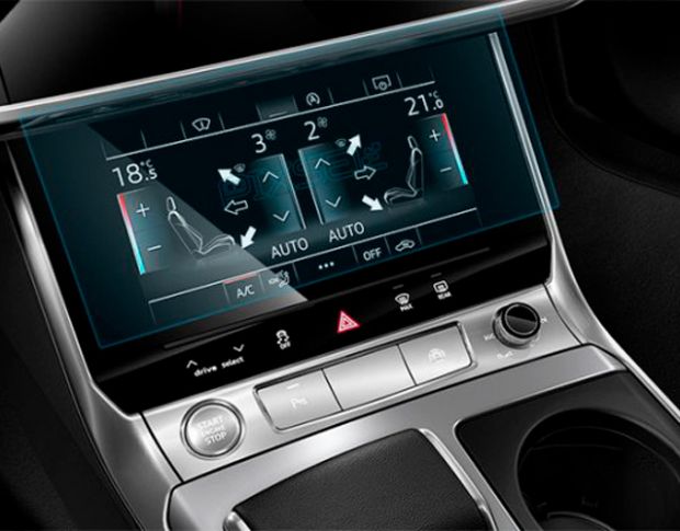 Защитное стекло Pixsel для климат-контроля AUDI A7 / RS7 / S7 - 11.4“ 2019 - (гибридное глянец)