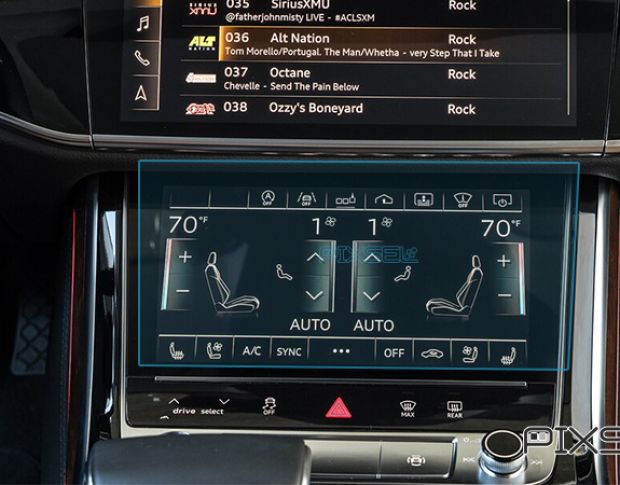 Захисне скло Pixsel на клімат AUDI A8 / S8 - 10.2“ 2018 - 2023 (гібридне мат)