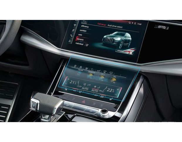 Защитное стекло Pixsel для климат-контроля AUDI Q8 / SQ8 / RSQ8 - 10.2“ 2018 - 2022 (гибридное глянец)