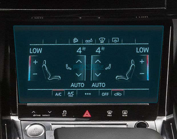 Защитное стекло Pixsel для климат-контроля AUDI Q8 E-Tron - 10.2“ 2022 - 2025 (гибридное глянец)