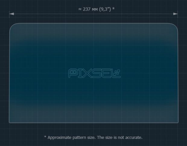 Защитное стекло Pixsel для климат-контроля HONGQI E-HS9 - 10.8“ 2020 - (гибридное мат)