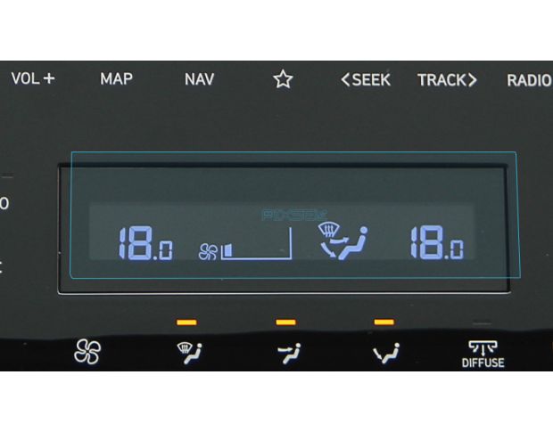 Захисне скло Pixsel на клімат HYUNDAI TUCSON - 4.9“ 2020 - (гібридне мат)