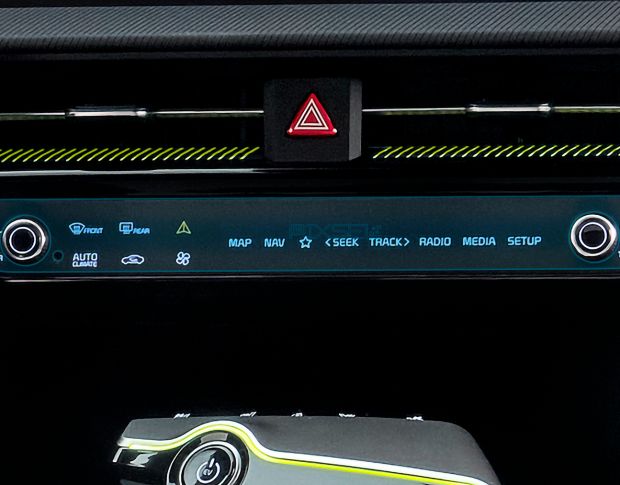 Защитное стекло Pixsel для климат-контроля KIA EV6 - 14“ 2022 - (гибридное глянец)
