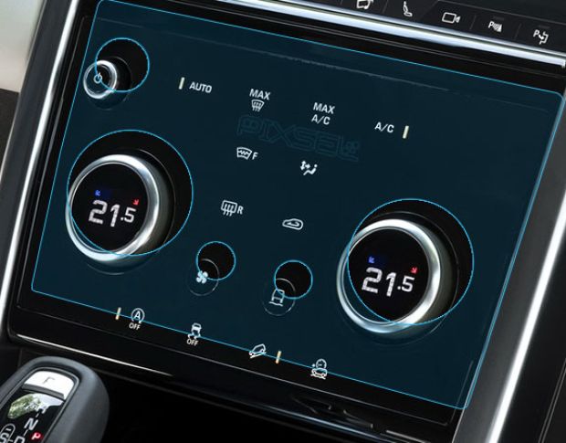 Защитное стекло Pixsel для климат-контроля LAND ROVER RANGE ROVER EVOQUE - 10.7“ 2019 - 2023 (гибридное глянец)
