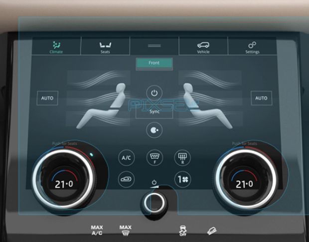 Защитное стекло Pixsel для климат-контроля LAND ROVER RANGE ROVER VELAR - 11.9“ 2020 - 2023 (гибридное мат)