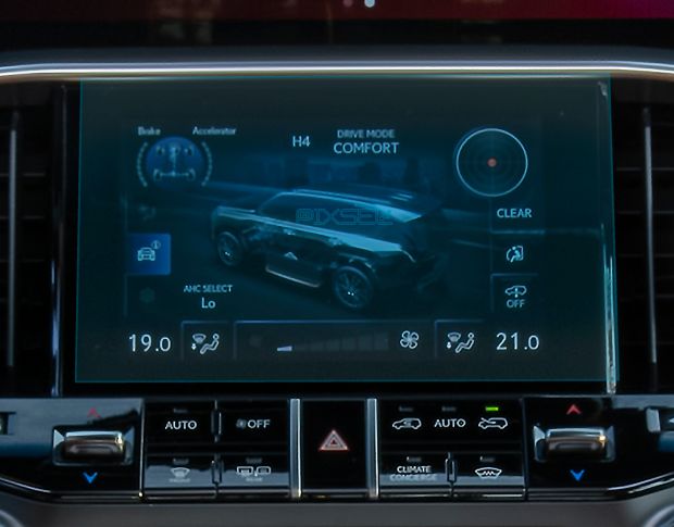 Защитное стекло Pixsel для климат-контроля LEXUS LX - 8.7“ 2021 - (гибридное глянец)