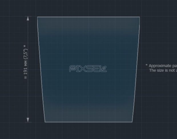 Захисне скло Pixsel на клімат PORSCHE TAYCAN - 10.5“ 2020 - (гібридне мат)
