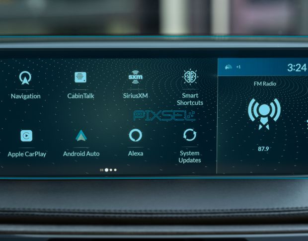Захисне скло Pixsel на монітор ACURA MDX - 12.7“ 2021 - 2024 (гібридне глянець)