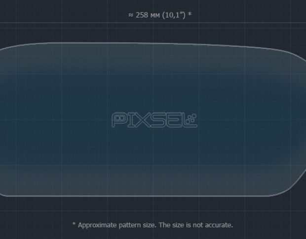 Защитное стекло Pixsel на монитор ACURA TLX - 11“ 2014 - 2016 (гибридное глянец)