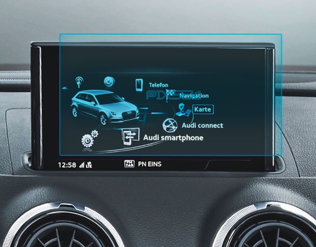 Захисне скло Pixsel на монітор AUDI A3 / S3 / RS3 - 7.8“ 2016 - 2019 (гібридне глянець)