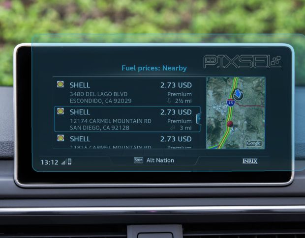 Защитное стекло Pixsel на монитор AUDI A4 / S4 / RS4 - 9.7“ 2019 - 2020 (гибридное глянец)