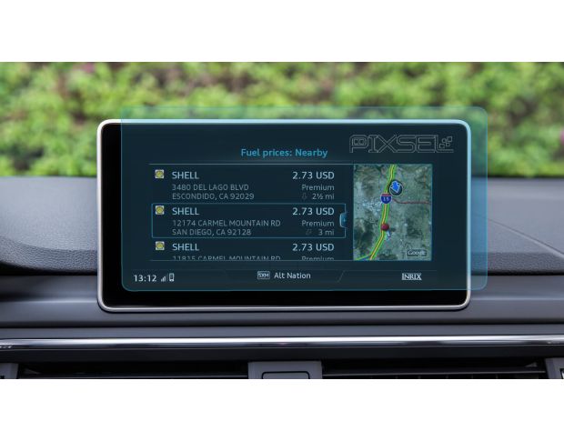 Защитное стекло Pixsel на монитор AUDI A4 / S4 / RS4 - 9.7“ 2019 - 2020 (гибридное глянец)