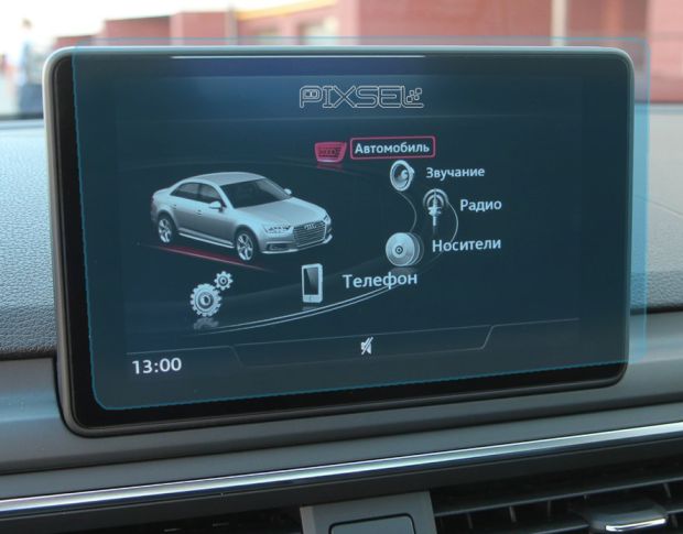 Захисне скло Pixsel на монітор AUDI A5 / S5 / RS5 - 8.5“ 2017 - 2020 (гібридне глянець)