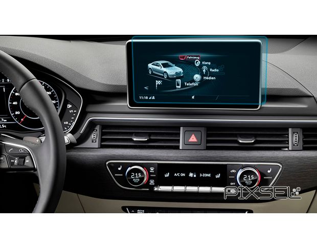 Защитное стекло Pixsel на монитор AUDI A5 / S5 / RS5 - 9.7“ 2017 - 2020 (гибридное глянец)