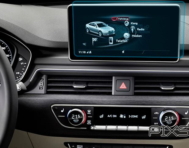 Захисне скло Pixsel на монітор AUDI A5 / S5 / RS5 - 9.7“ 2017 - 2020 (гібридне мат)