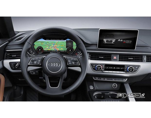 Захисне скло Pixsel на монітор AUDI A5 / S5 / RS5 - 9.7“ 2017 - 2020 (гібридне мат)