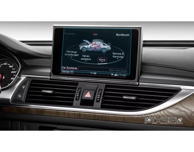 Защитное стекло Pixsel на монитор AUDI A6 / S6 / RS6 - 7.7“ 2011 - 2014 (гибридное мат)