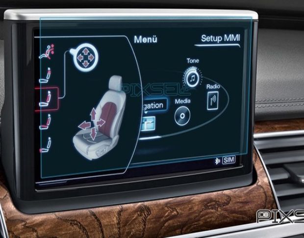 Защитное стекло Pixsel на монитор AUDI A8 / S8 - 7.7“ 2014 - 2017 (гибридное мат)