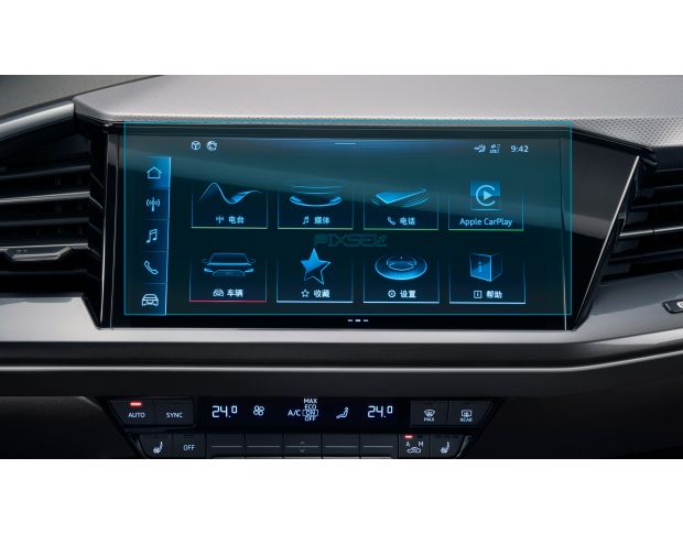 Защитное стекло Pixsel на монитор AUDI Q5 E-Tron - 12.4“ 2022 - (гибридное мат)