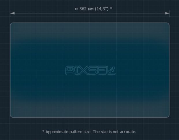 Защитное стекло Pixsel на монитор AVATR 11 - 16.6“ 2022 - (гибридное мат)