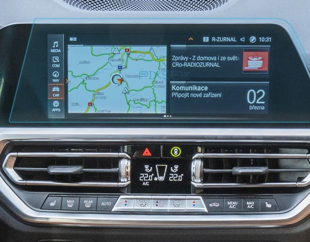 Защитное стекло Pixsel на монитор BMW 2 / M2 - 14.2“ 2021 - 2022 (G42, F87, F44) (гибридное мат)