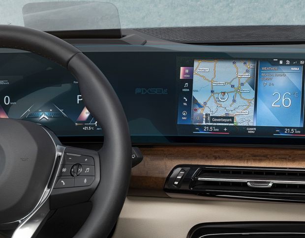 Защитное стекло Pixsel на монитор BMW 2 / M2 - 26.2“ 2022 - (G87, G42, U06) (гибридное глянец)