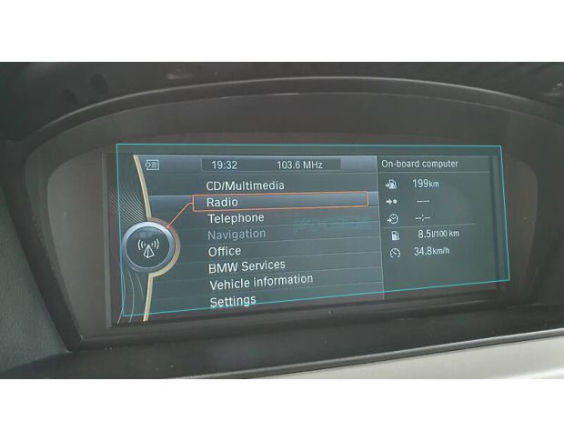 Захисне скло Pixsel на монітор BMW 3 / M3 - 8.8“ 2005 - 2013 (E90, E91, E92, E93) (гібридне мат)