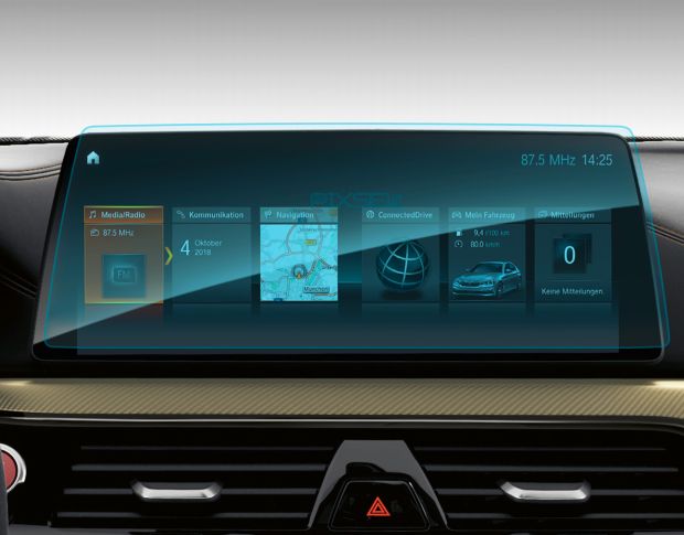 Защитное стекло Pixsel на монитор BMW 5 / M5 - 13.4“ 2020 - 2023 (G30, G31, G38, F90) (гибридное мат)