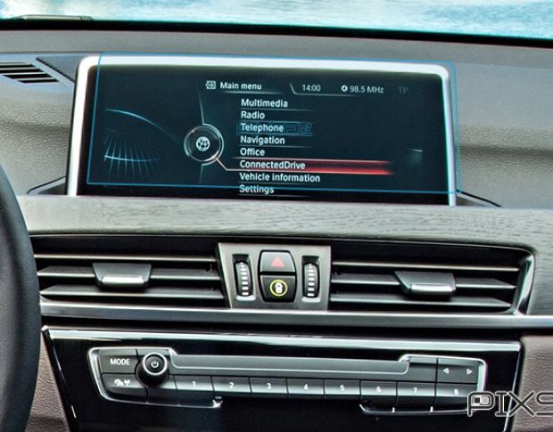 Захисне скло Pixsel на монітор BMW X1 - 10.2“ 2015 - 2018 (F48) (гібридне глянець)