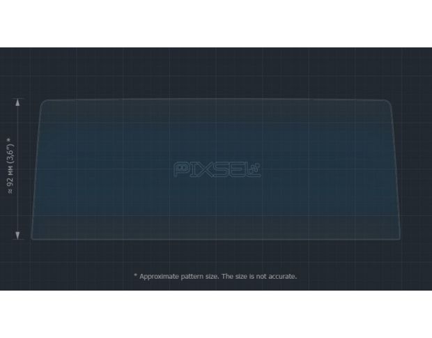 Захисне скло Pixsel на монітор BMW X1 - 10.2“ 2015 - 2018 (F48) (гібридне мат)